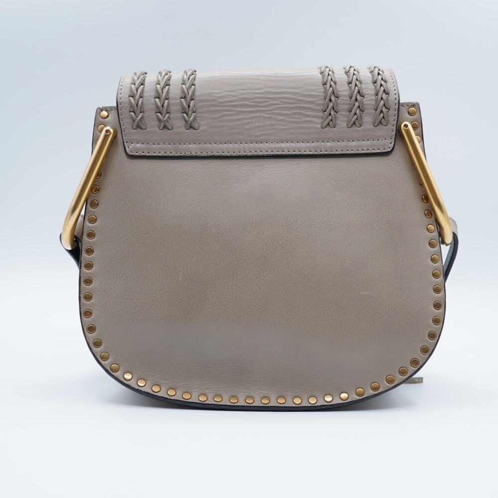 Chloe Grey Hudson Whipstitch Leather Shoulder Bag - Picture 2 of 8